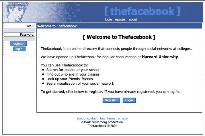 Facebook en 2003
