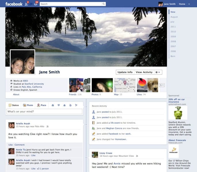 Facebook en 2011