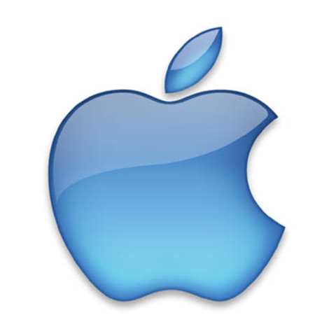 Logo de Apple azul