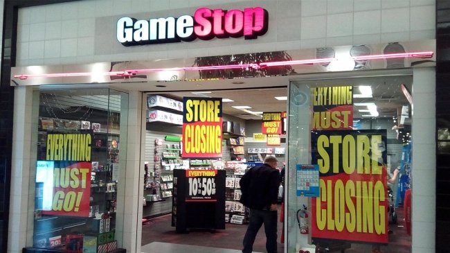 Tienda cerrada de GameStop
