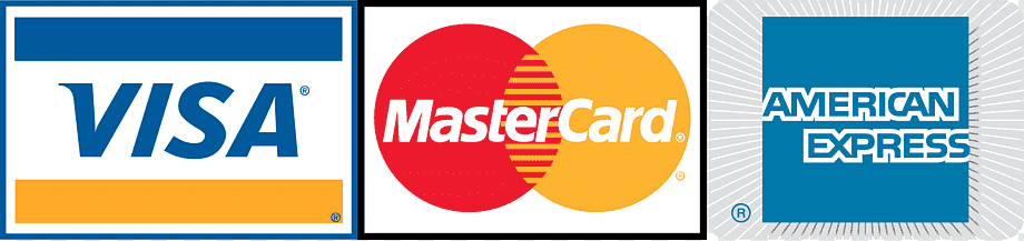 Logo Visa, Mastercard y American-express