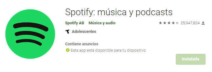 App de Spotify
