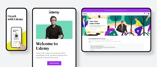 Aplicación y sitio web de Udemy