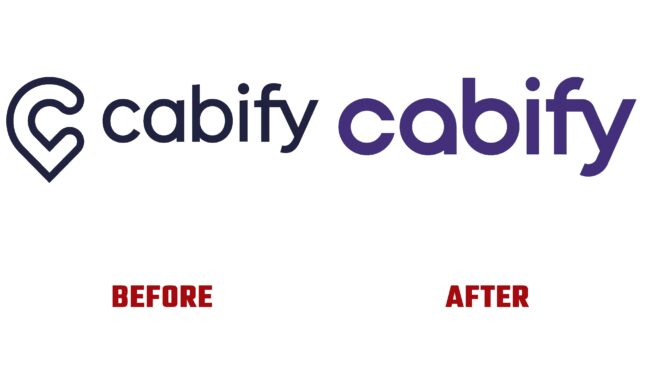 Evolución de logo de Cabify